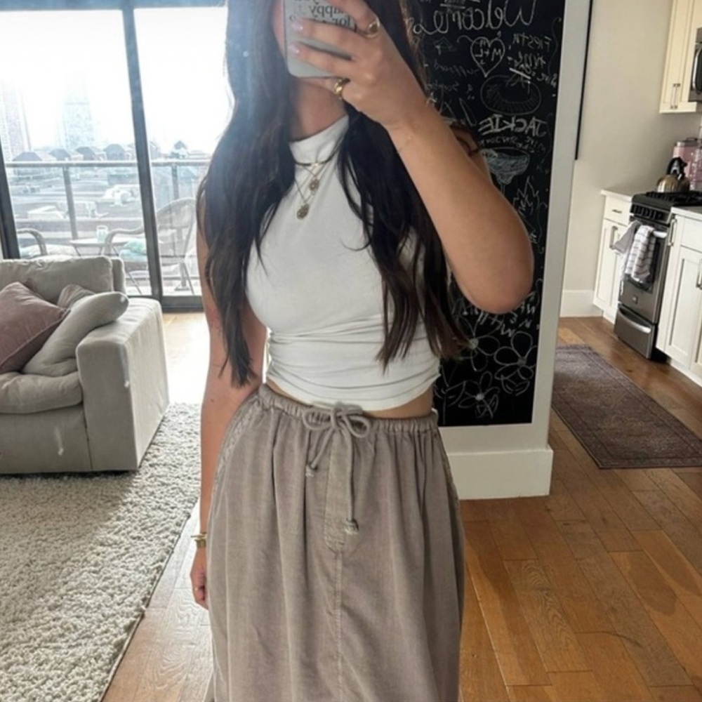 Reformation White Sleeveless Top